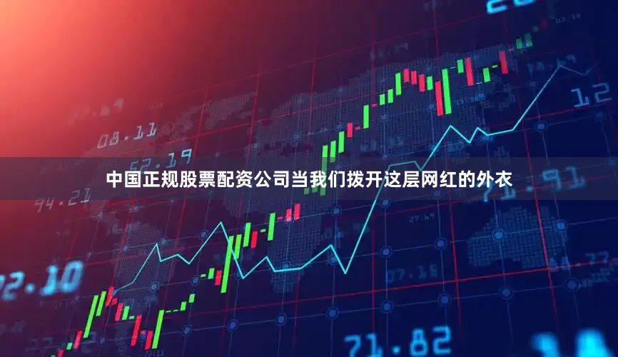 中国正规股票配资公司当我们拨开这层网红的外衣